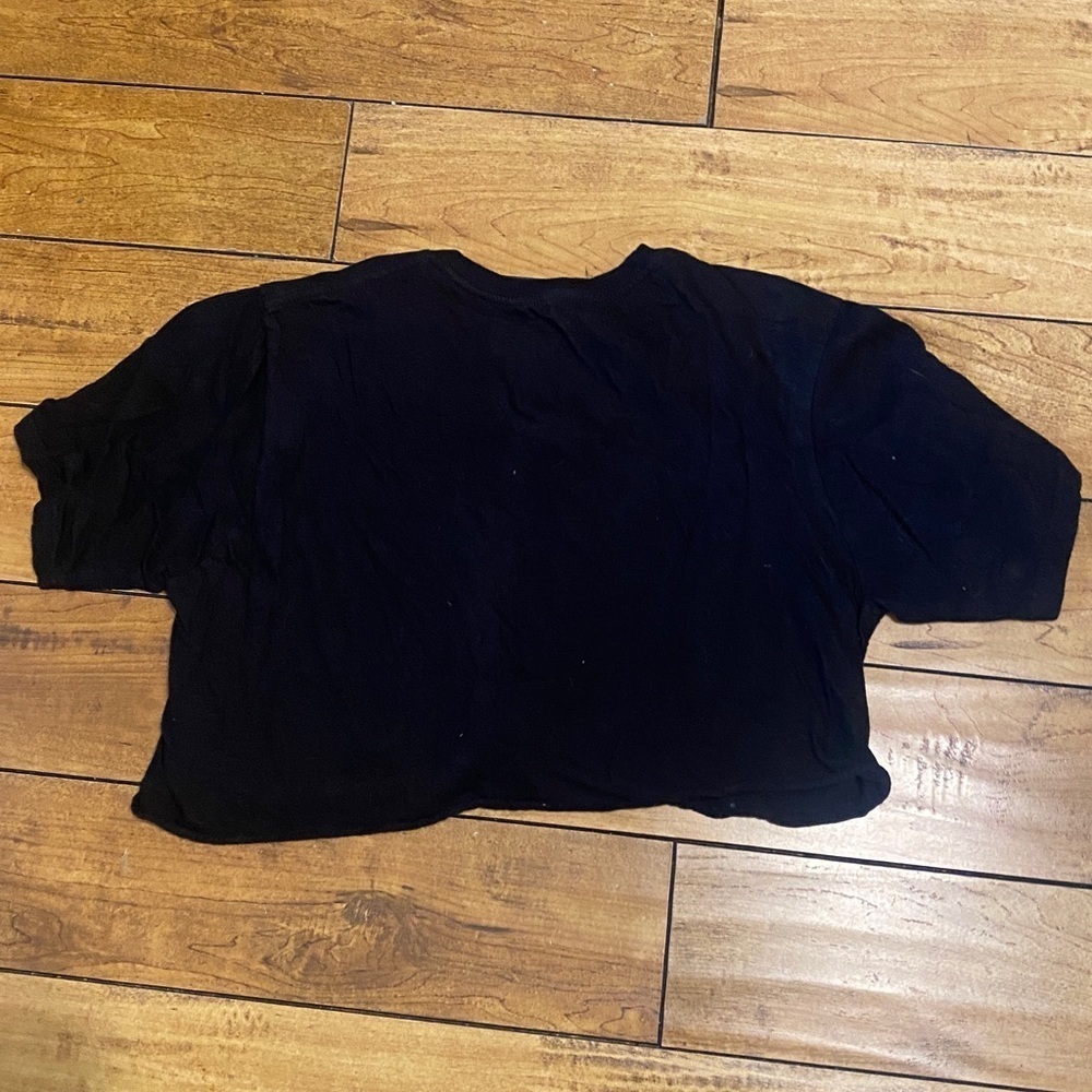 Pink Floyd Dark Side crop top Tee - Black - Picture 4 of 4